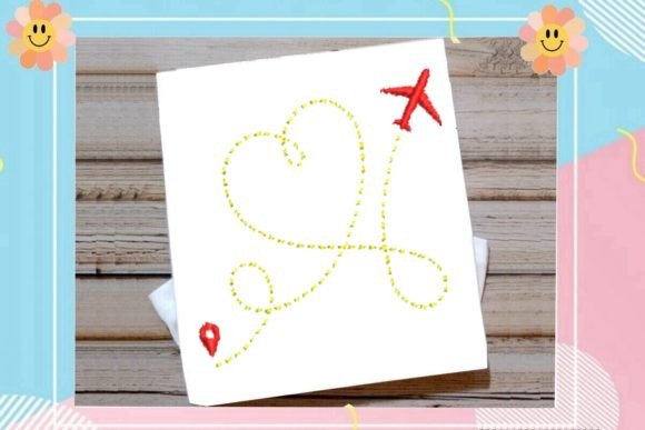 Airplane Tracing a Lovely Heart 1