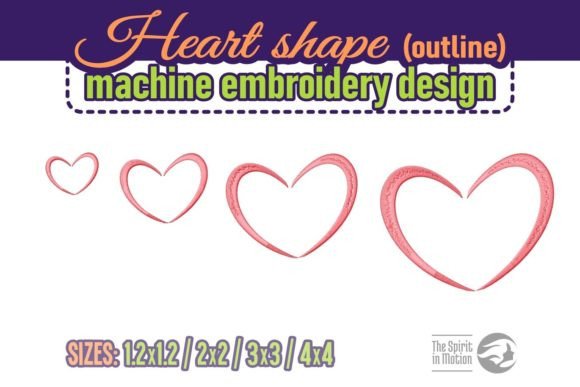 Cute Outline Heart Shape