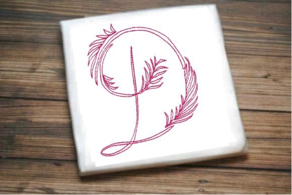 D One Line Beautiful Letter