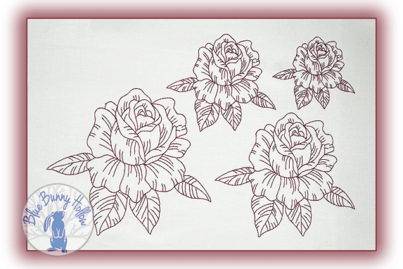 Flower Rose: A Timeless Line Art Embroidery Design for Meaningful Gifts