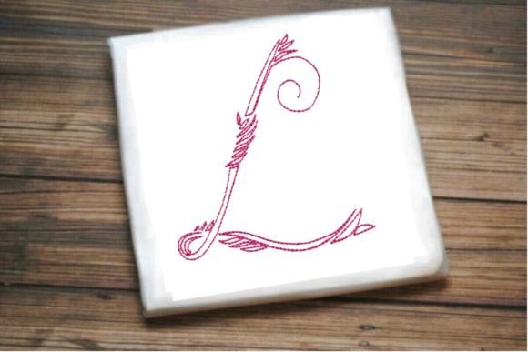 L One Line Beautiful Letter