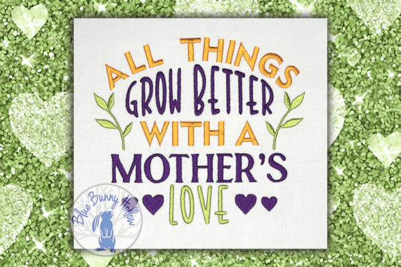 Mother's Love Embroidery Design