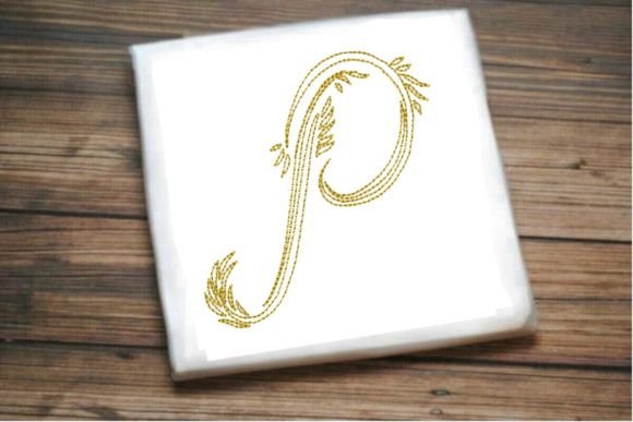 P One Line Beautiful Letter