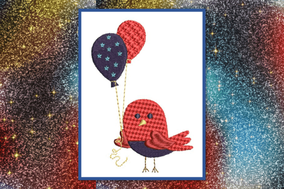 Patriotic Birdie-Balloons