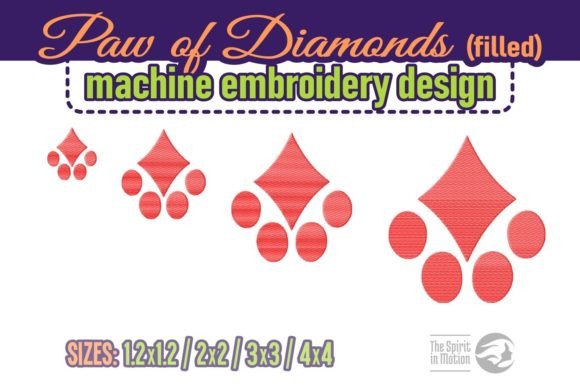 Paw of Diamonds - Filled