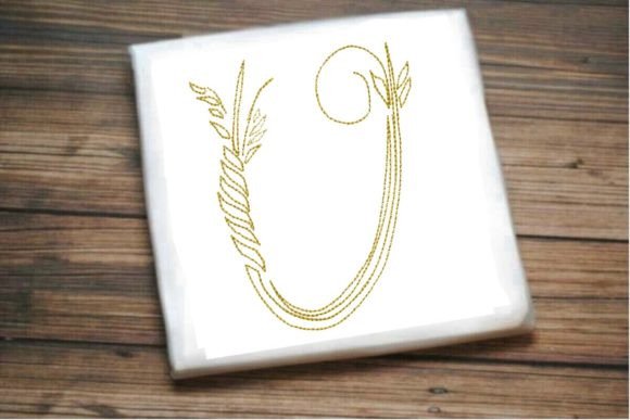 U One Line Beautiful Letter