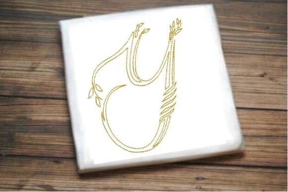 Y One Line Beautiful Letter
